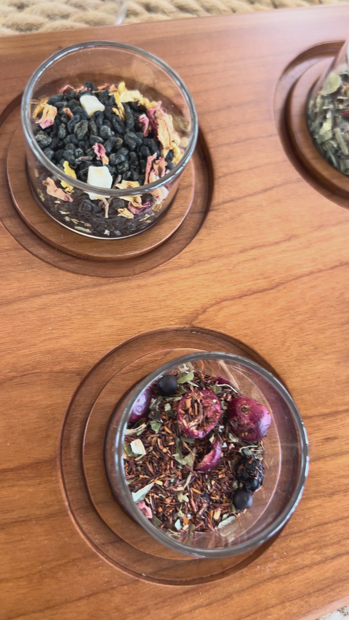 tea tray display for F&B 