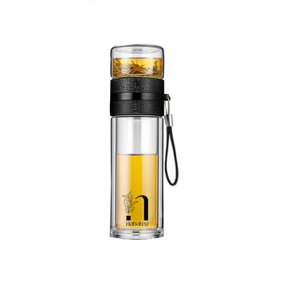 Travel Mug with Infuser and Water/Tea Separator - Black Color